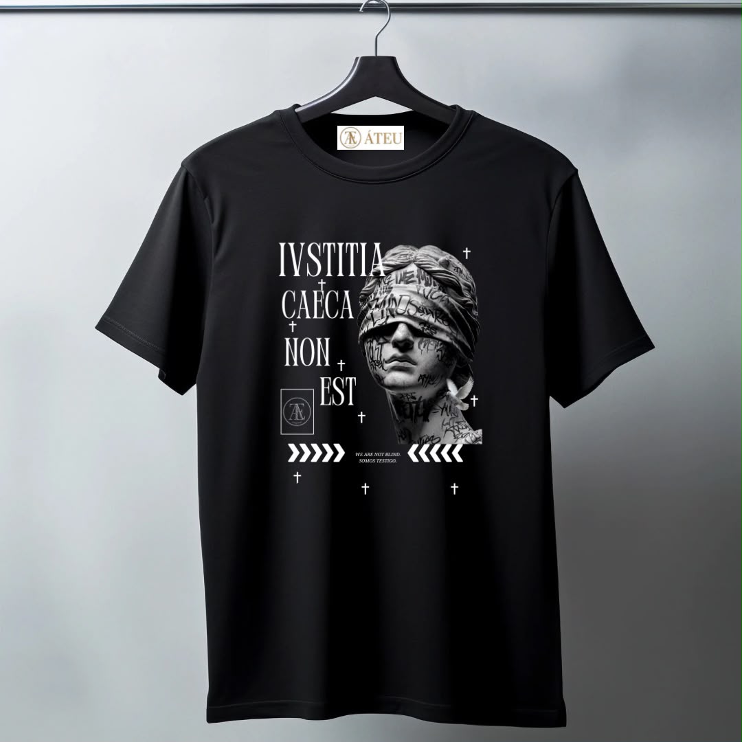 ATEU - IVSTITIA CAECA TEE - BLACK