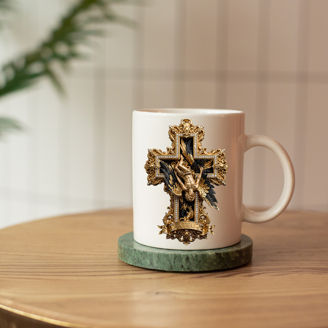 ATEU - Golden Royal Cross mug - 11oz